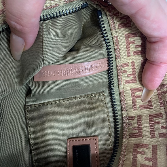 Authentic Fendi Zucchino Mini Hand Bag - Picture 7 of 13